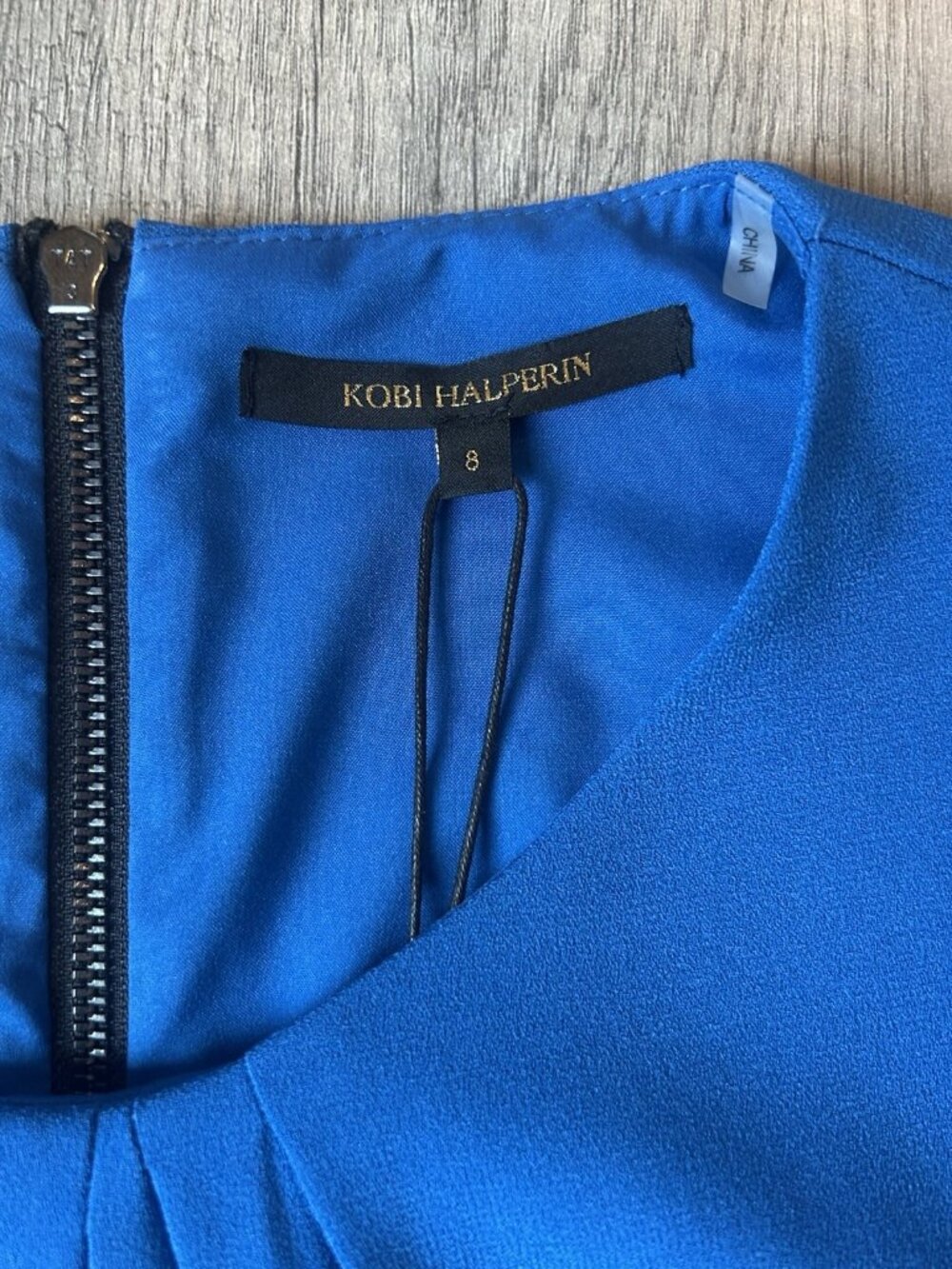 Kobi Halperin Jemima Dress 8 Blue Teal Pleated Long Sleeve NWT Graduation New - Picture 8 of 16